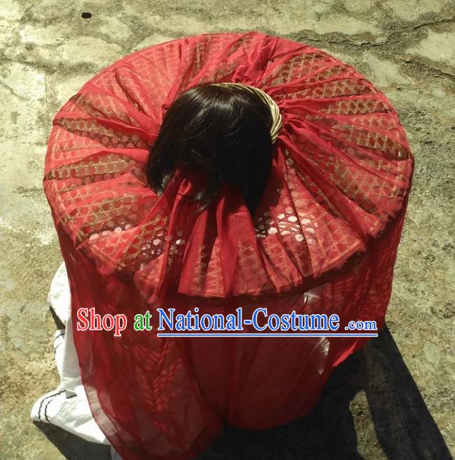 Chinese Traditional Handmade Craft Straw Braid Handicraft Bamboo Hat