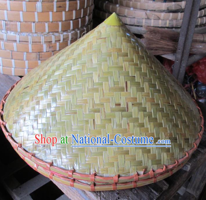 Chinese Traditional Handmade Craft Asian Bamboo Hat Bamboo Split Hat