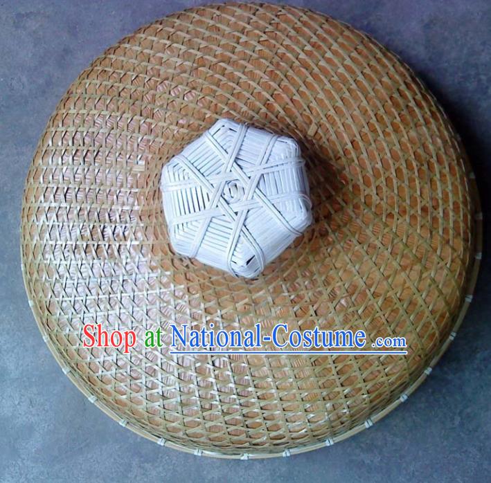 Chinese Traditional Handmade Craft Asian Bamboo Hat Straw Hat