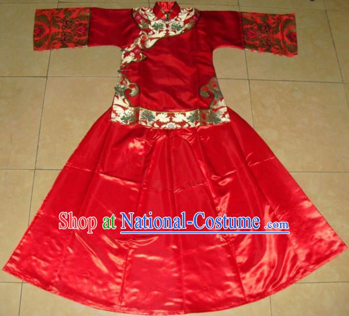 Chinese Traditional Xiuhe Suit Ancient Bride Embroidered Wedding Costumes for Women