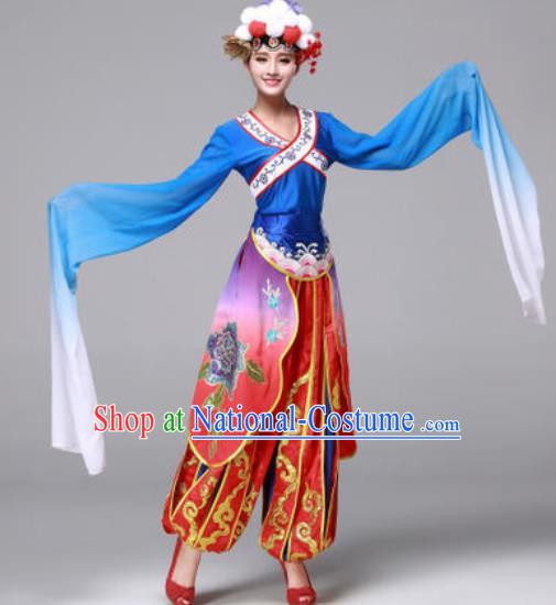 Traditional Chinese Yangko Dance Folk Dance Drum Dance Costume for Women