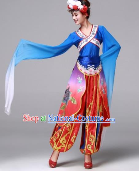 Traditional Chinese Fan Dance Folk Dance Costume Classical Yangko Dance Classical Dance Dress