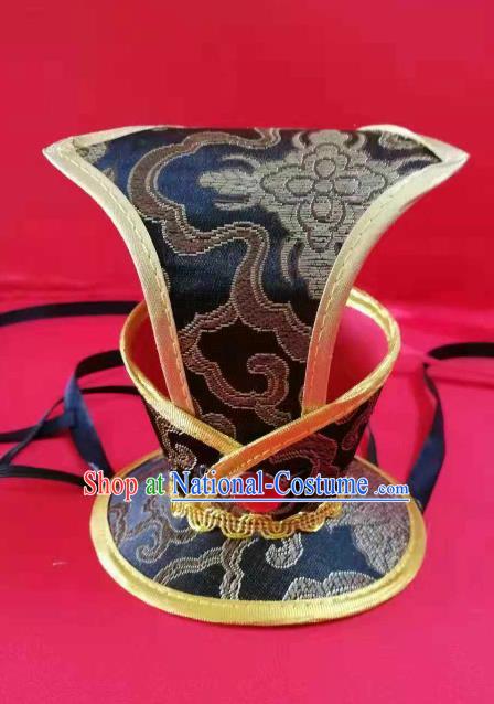 Chinese Traditional Han Dynasty Hair Accessories Ancient Minister Classical Dance Headwear for Men