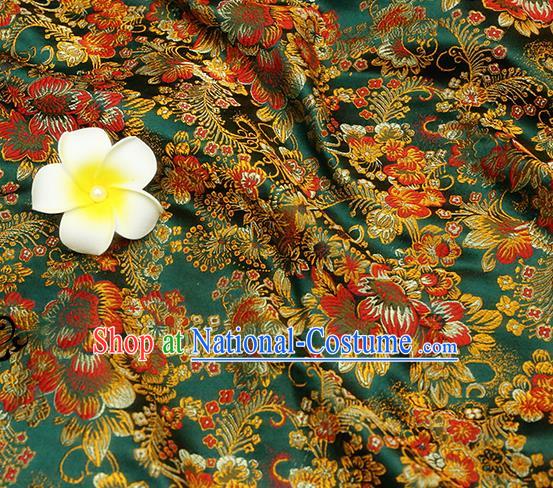 Chinese Traditional Flower Silk Fabric Brocade Embroidered Fabric Dress Material