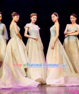 Top Grade Modern Dance Full Dress Stage Performance Costume for Women