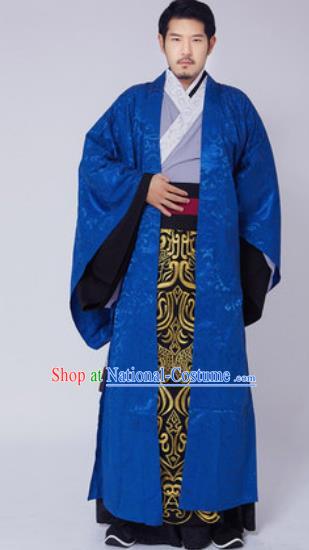 Traditional Chinese Ancient Swordsman Embroidered Costumes for Men