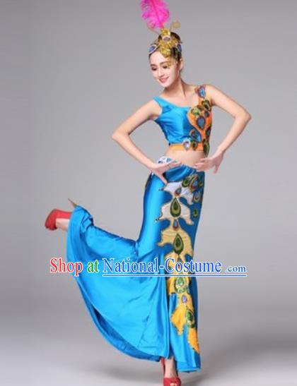 Traditional Chinese Fan Dance Folk Dance Costume Classical Yangko Dance Classical Dance Dress