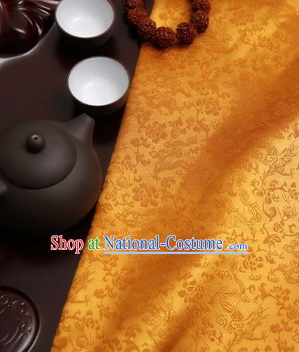 Chinese Traditional Brocade Classical Pattern Design Tang Suit Silk Fabric Material Satin Drapery