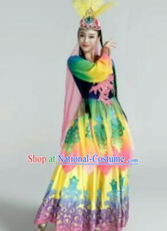 Traditional Chinese Fan Dance Folk Dance Costume Classical Yangko Dance Classical Dance Dress Minority Clothing