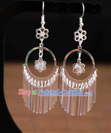 Chinese Traditional Miao Nationality Jewelry Accessories Wedding Earrings for Women