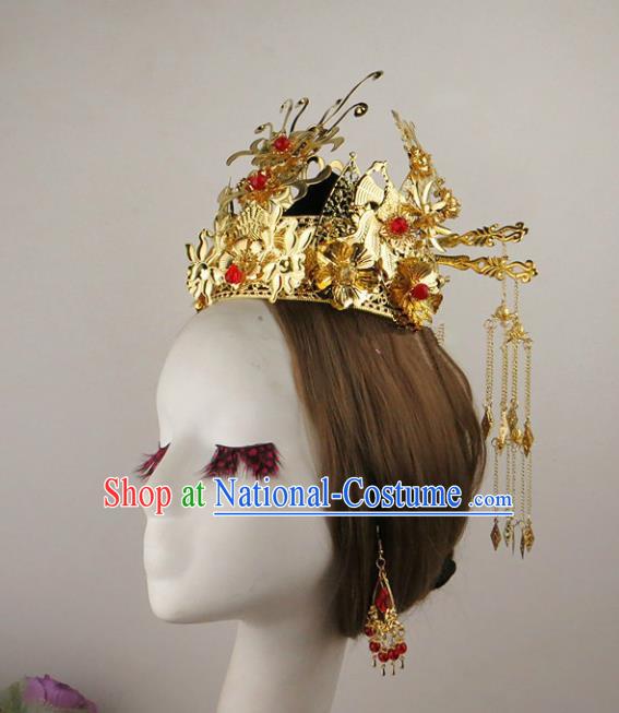 Chinese Ancient Style Hair Jewelry Accessories Cosplay Hairpins Headwear Headdress for Women