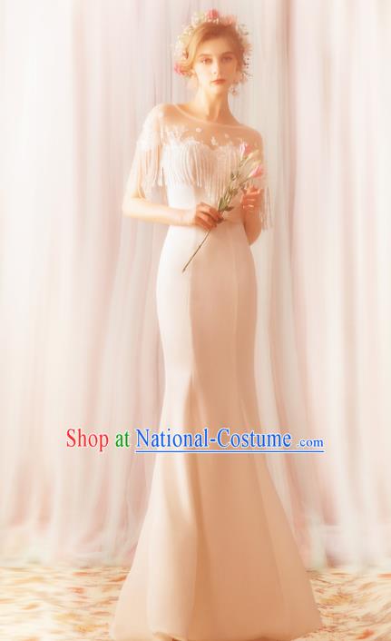 Top Grade Handmade Wedding Costumes Fancy Bride Mermaid Dress Princess Wedding Gown for Women