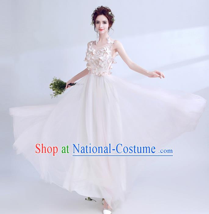 Top Grade Handmade Compere Costume Catwalks Butterfly Formal Dress for Women