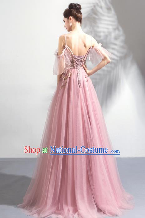 Top Grade Handmade Compere Costume Catwalks Veil Formal Dress for Women