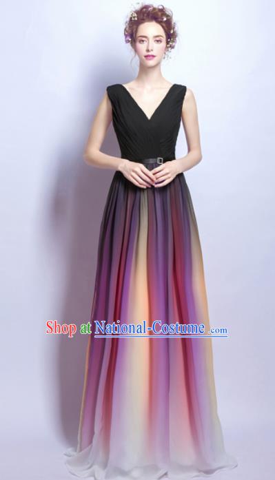 Top Grade Compere Formal Dress Catwalks Evening Dress for Women