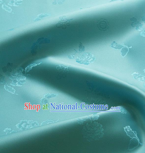 Asian Traditional Palace Style Drapery Chinese Royal Pattern Design Brocade Korean Hanbok Fabric Silk Fabric Material