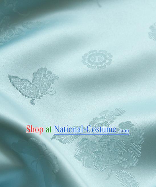 Asian Traditional Palace Style Drapery Chinese Royal Pattern Design Brocade Korean Hanbok Fabric Silk Fabric Material