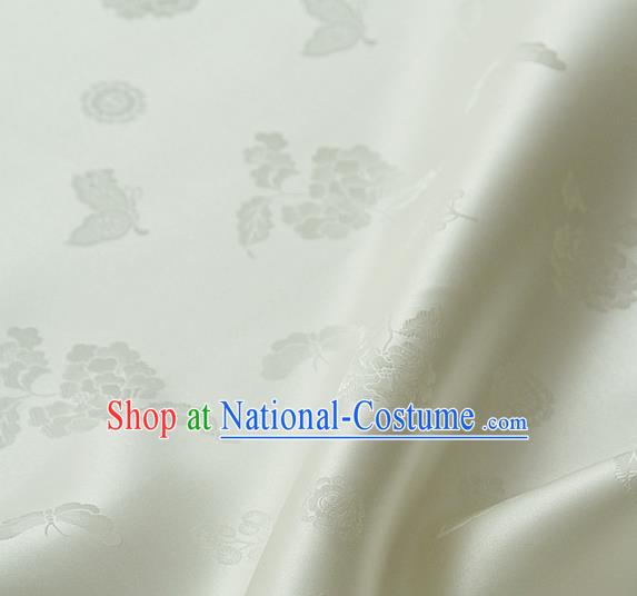 Asian Traditional Palace Style Drapery Chinese Royal Pattern Design Brocade Korean Hanbok Fabric Silk Fabric Material