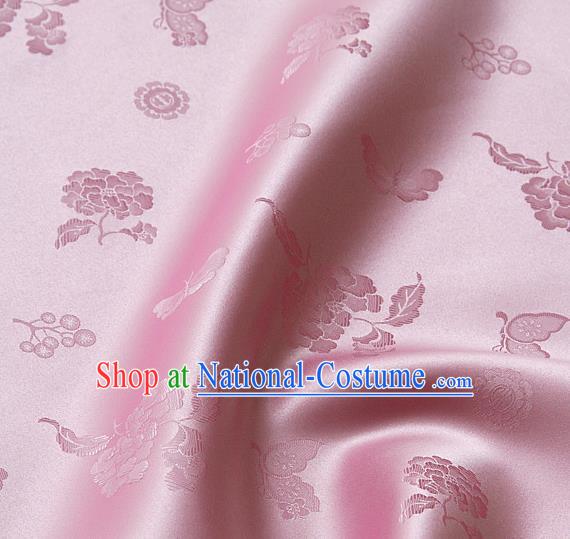 Asian Traditional Palace Style Drapery Chinese Royal Pattern Design Brocade Korean Hanbok Fabric Silk Fabric Material