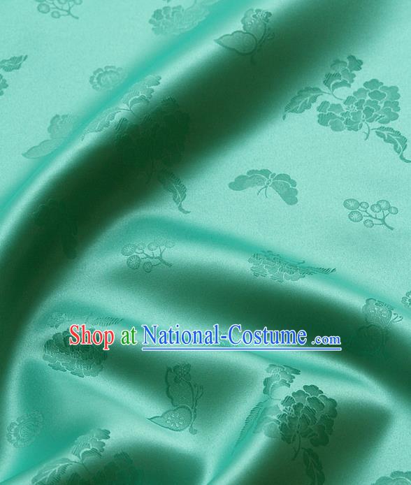 Asian Traditional Palace Style Drapery Chinese Royal Pattern Design Brocade Korean Hanbok Fabric Silk Fabric Material