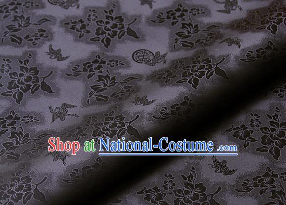 Asian Traditional Classical Peony Pattern Palace Drapery Korean Hanbok Brocade Satin Fabric