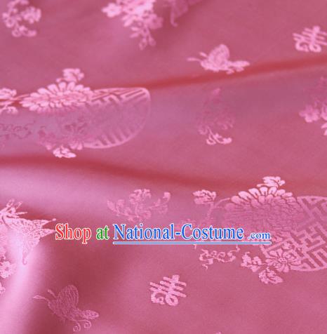 Asian Traditional Palace Drapery Korean Hanbok Royal Pattern Design Brocade Satin Fabric Chinese Tang Suit Silk Fabric Material