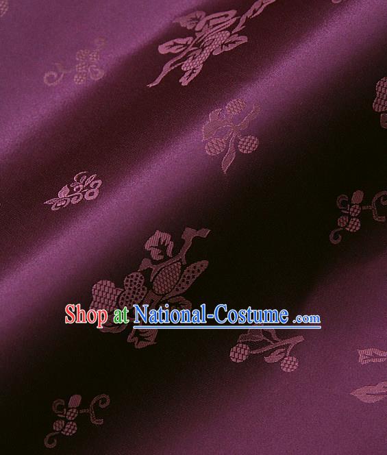 Asian Traditional Palace Drapery Korean Hanbok Royal Pattern Design Brocade Satin Fabric Chinese Tang Suit Silk Fabric Material