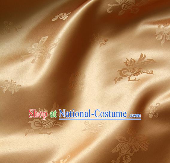 Asian Traditional Palace Drapery Korean Hanbok Royal Pattern Design Brocade Satin Fabric Chinese Tang Suit Silk Fabric Material