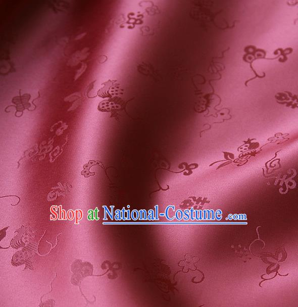 Traditional Asian Brocade Classical Cucurbit Pattern Drapery Korean Hanbok Palace Satin Silk Fabric