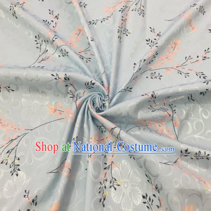 Chinese Traditional Flower Silk Fabric Brocade Embroidered Fabric Dress Material