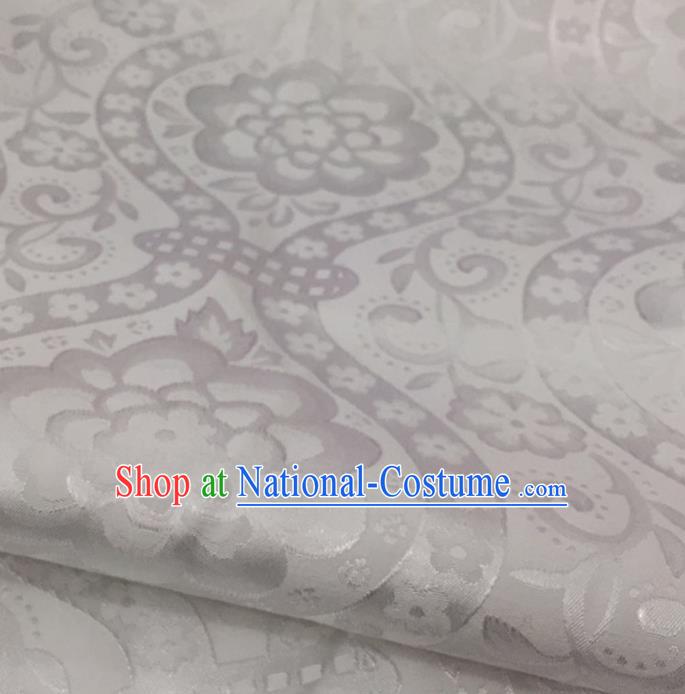 Chinese Traditional Flower Silk Fabric Brocade Embroidered Fabric Dress Material