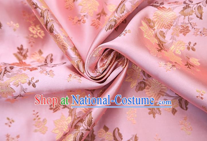 Chinese Traditional Flower Silk Fabric Brocade Embroidered Fabric Dress Material