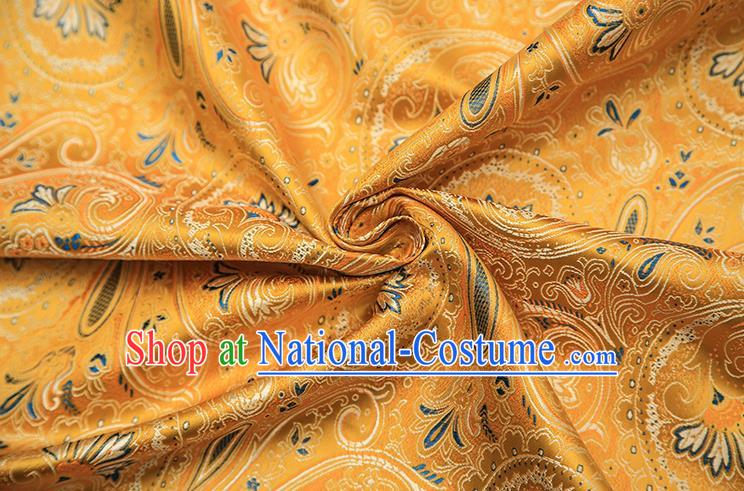 Chinese Traditional Flower Silk Fabric Brocade Embroidered Fabric Dress Material