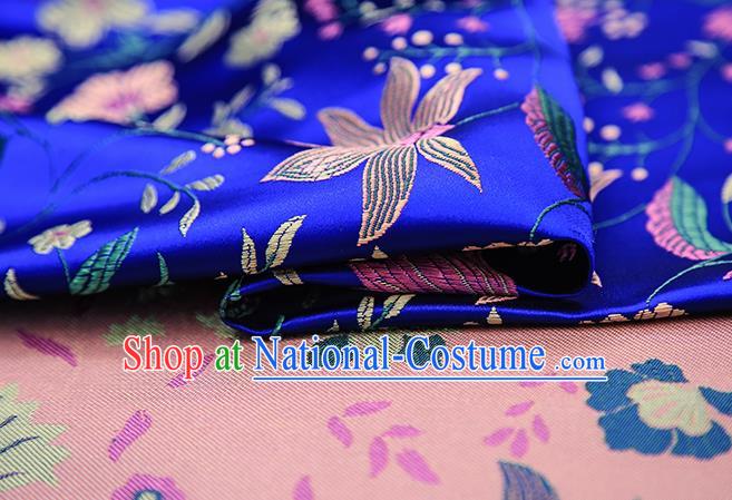 Chinese Traditional Flower Silk Fabric Brocade Embroidered Fabric Dress Material