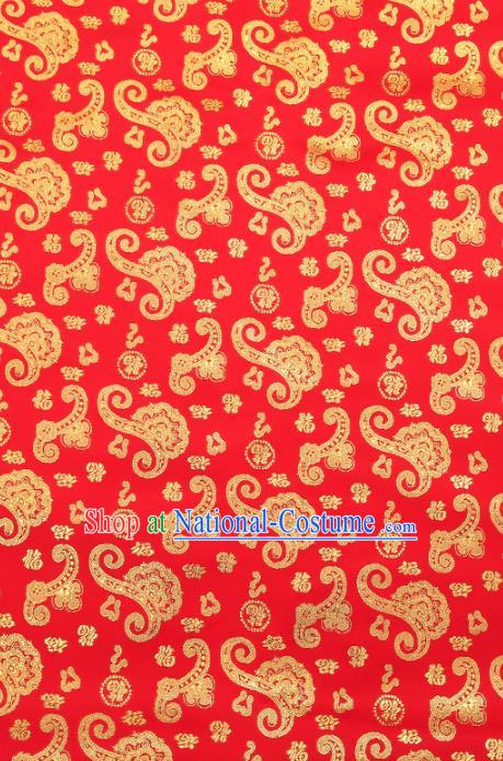 Chinese Traditional Flower Silk Fabric Brocade Embroidered Fabric Dress Material