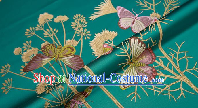 Chinese Traditional Flower Silk Fabric Brocade Embroidered Fabric Dress Material