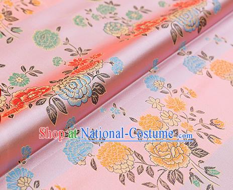 Chinese Traditional Flower Silk Fabric Brocade Embroidered Fabric Dress Material