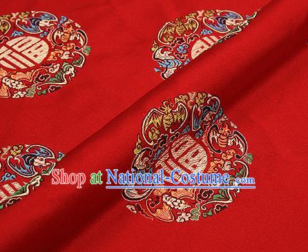 Chinese Traditional Flower Silk Fabric Brocade Embroidered Fabric Dress Material