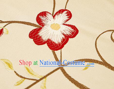 Chinese Traditional Flower Silk Fabric Brocade Embroidered Fabric Dress Material