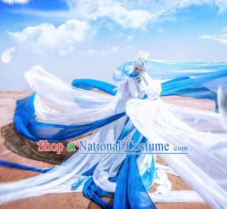 Ancient Chinese Cosplay Costume Chinese Shoes Traditional China Swordsman Clothing and Jewelry Accessories