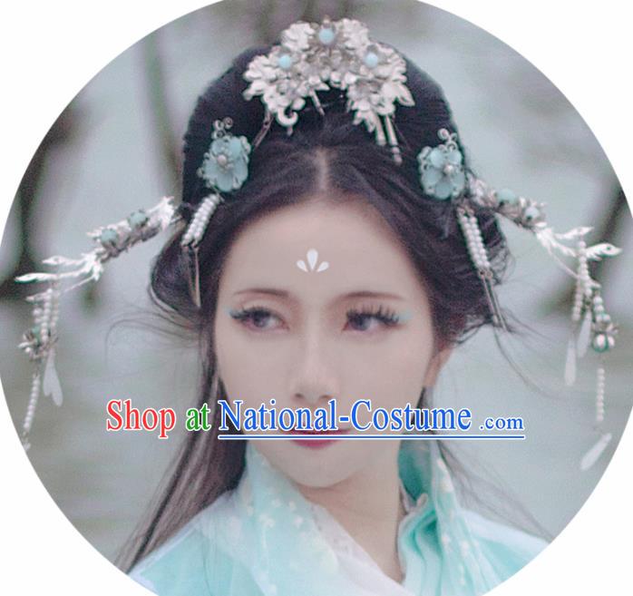 Chinese Handmade Ancient Princess Hair Accessories Hairpins Headwear for Women