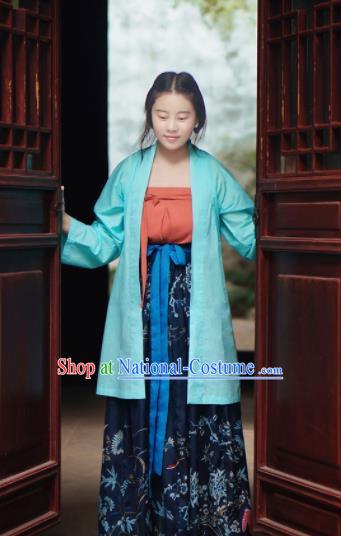 Traditional Chinese Ancient Song Dynasty Nobility Lady Hanfu Dress for Women