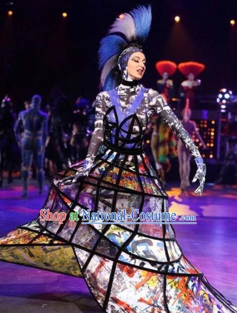 Top Grade Halloween Costumes Stage Performance Cosplay Full Dress for Women