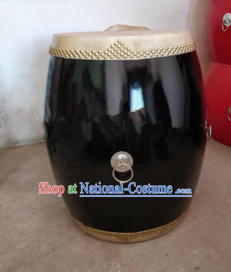 Chinese Traditional Handmade Drums Folk Dance Black Cowhide Drums