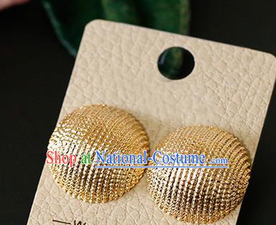 Top Grade Handmade Golden Earrings Bride Jewelry Accessories for Women