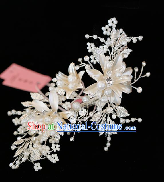 Top Grade Handmade Bride Pearls Hair Stick Baroque Hair Accessories for Women