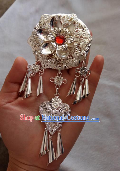 Chinese Ethnic Dai Nationality Folk Dance Hair Accessories Traditional Flowers Hairpins for Women