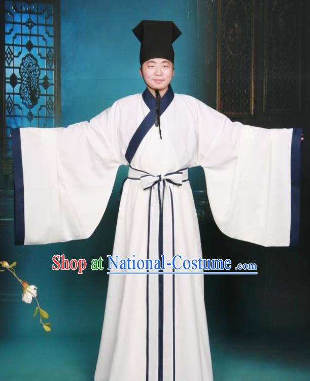 Ancient Chinese Scholar Costumes Traditional Song Dynasty Confucianscholar Hanfu Clothing for Men