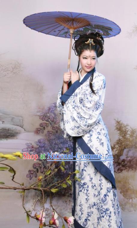 Ancient Chinese Traditional Costumes Han Dynasty Imperial Concubine Hanfu Dress for Women