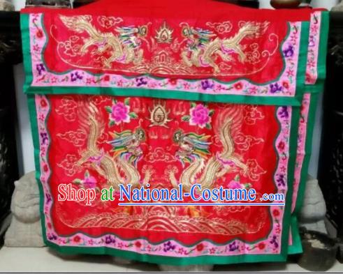 Chinese Traditional National Accessories Ethnic Embroidered Dragons Antependium